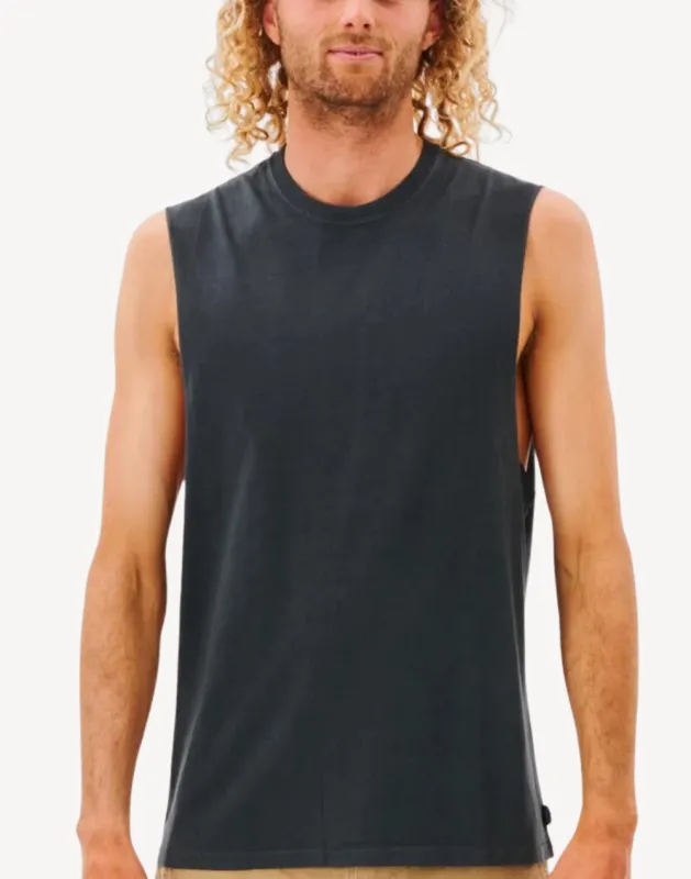 Plain Wash Muscle Tank sold by swimco