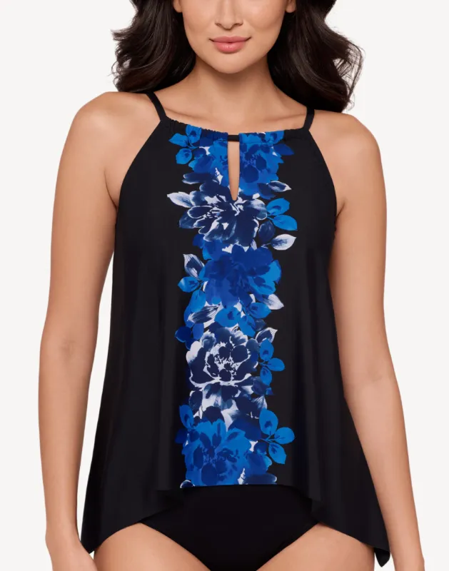 Ombra Fiore Peephole Tankini Top sold by swimco