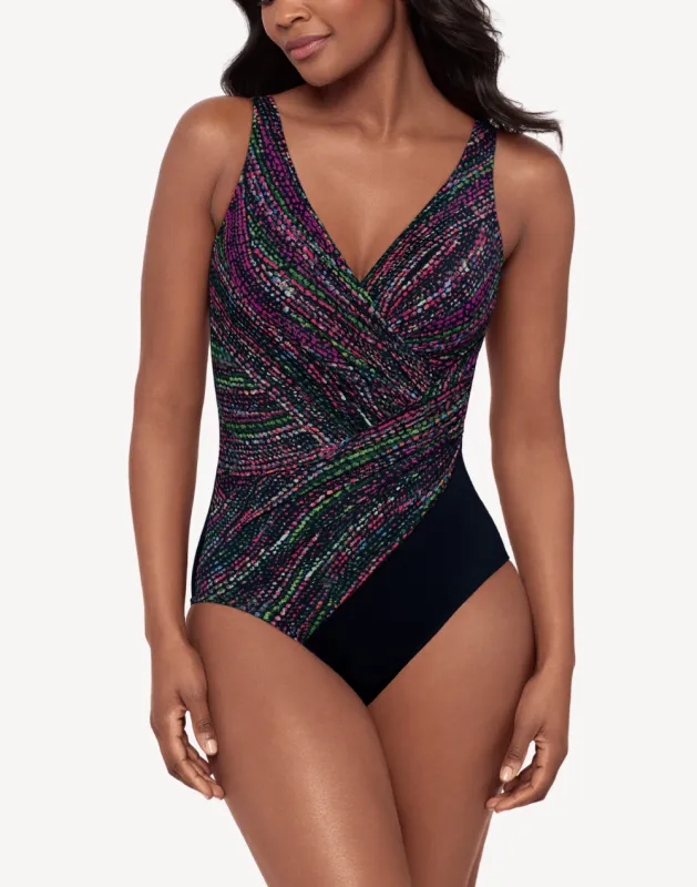 Light Show Oceanus One Piece Swimsuit sold by swimco