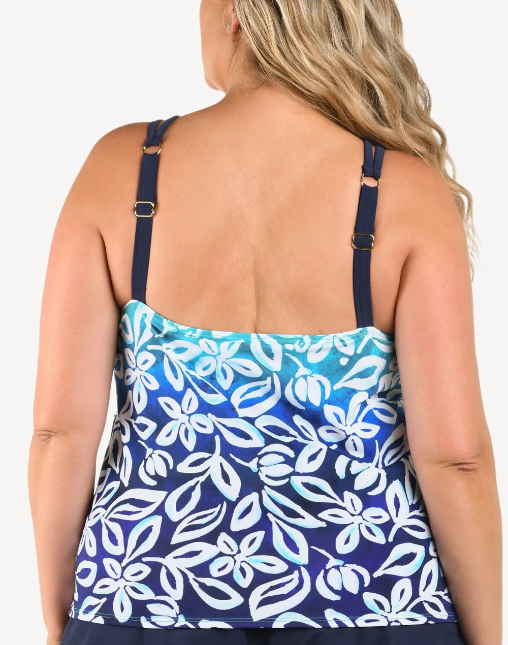 Into The Lagoon High Neck Plus Size Tankini Top sold by swimco product image thumbnail 2