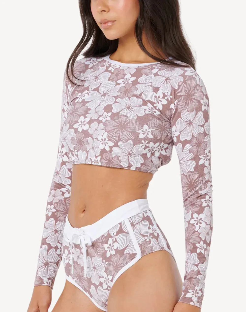 Aloha State Crop Long Sleeve Bikini Top sold by swimco product image thumbnail 3