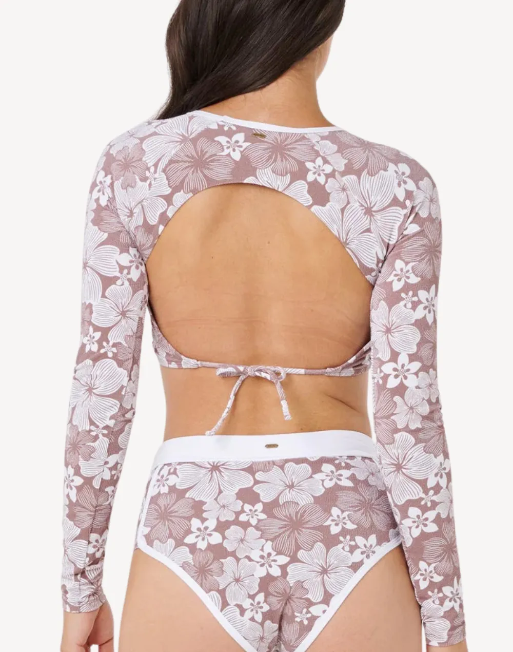Aloha State Crop Long Sleeve Bikini Top sold by swimco product image thumbnail 2