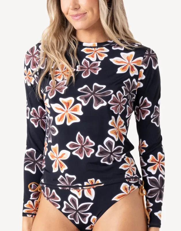 Playa Hermosa UPF 50 Long Sleeve Rashguard sold by swimco