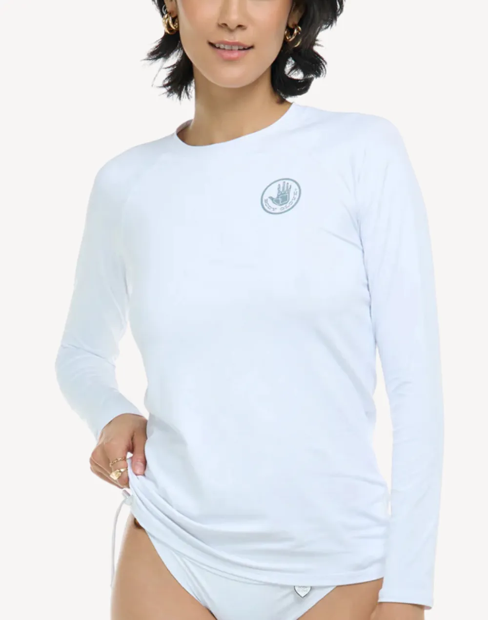 Smoothies Sleek UPF 50 Long Sleeve Rashguard sold by swimco