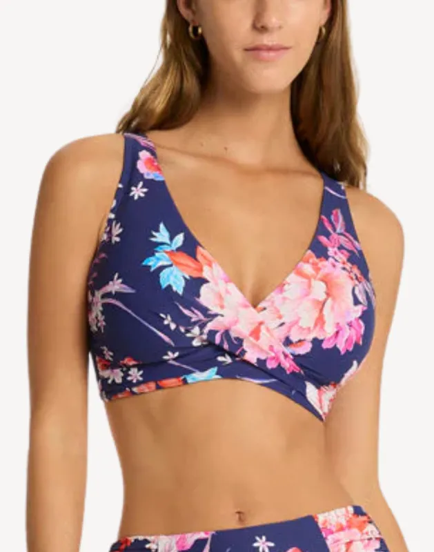 Indochine G Cup Cross Front Bikini Top made by swimco