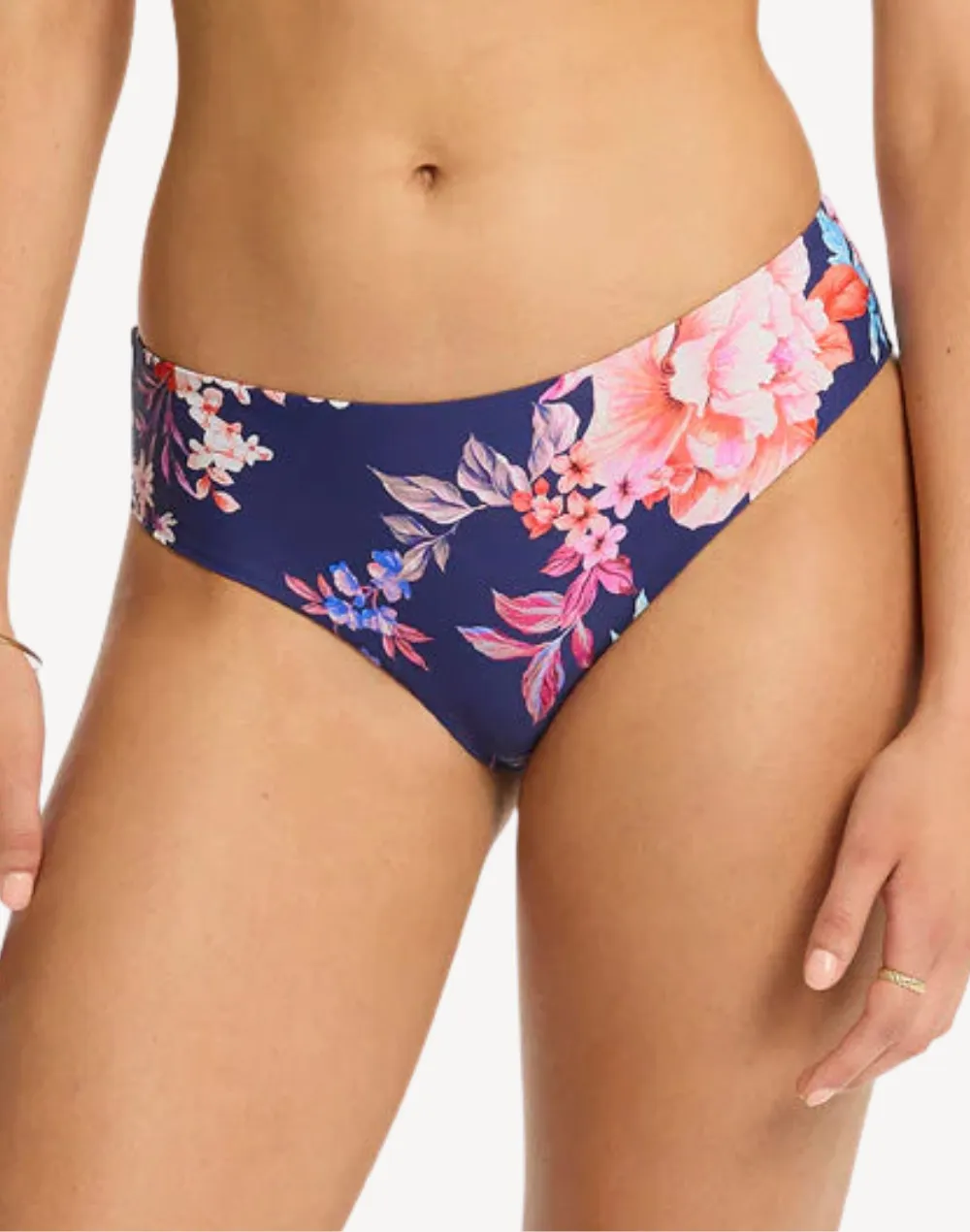 Indochine Mid Rise Bikini Bottom sold by swimco