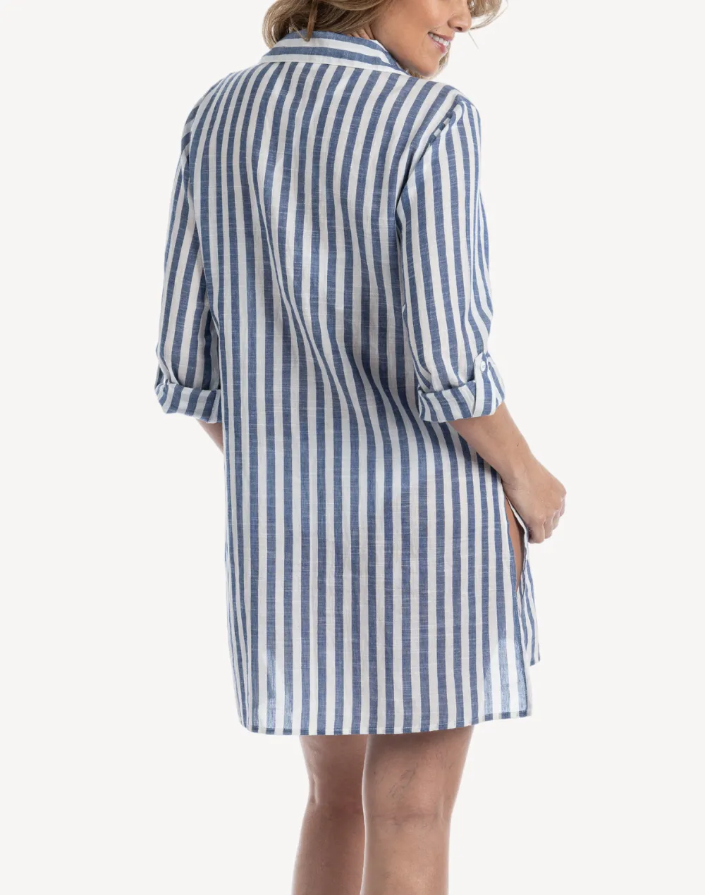 Stripe Beach Shirt Cover Up sold by swimco product image thumbnail 2