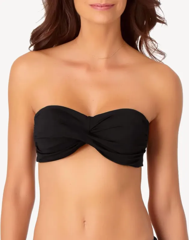 Live In Colour Twist Bandeau Bikini Top sold by swimco