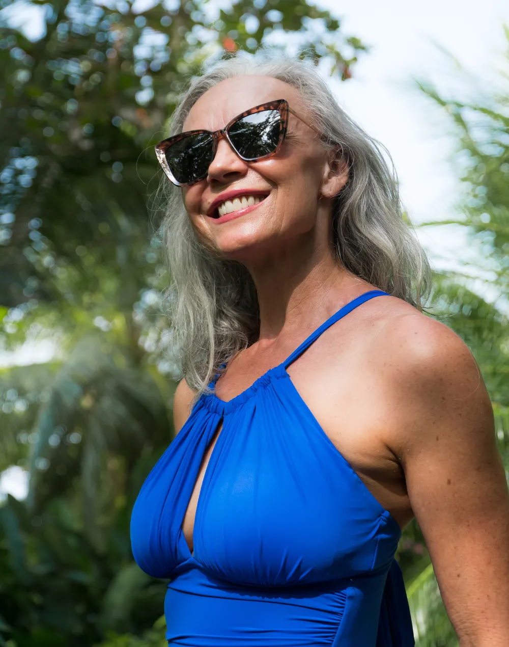 Island Goddess High Neck Keyhole One Piece Swimsuit sold by swimco product image thumbnail 3