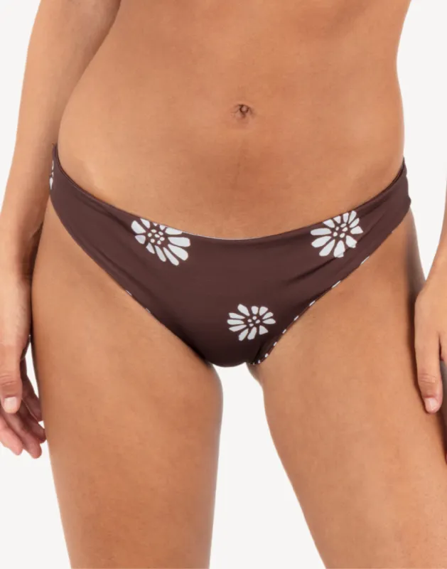 Katazome Reversible Moderate Bikini Bottom made by Hurley