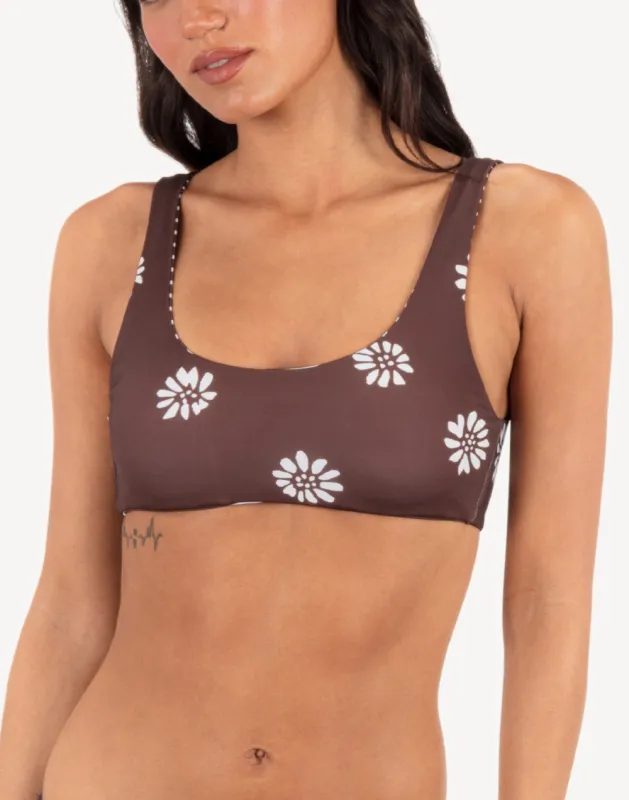 Katazome Reversible Bralette Bikini Top sold by swimco
