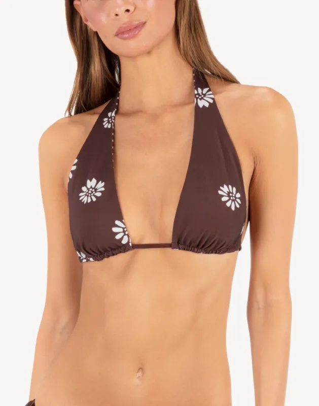 Katazome Reversible Convertible Triangle Bikini Top sold by swimco
