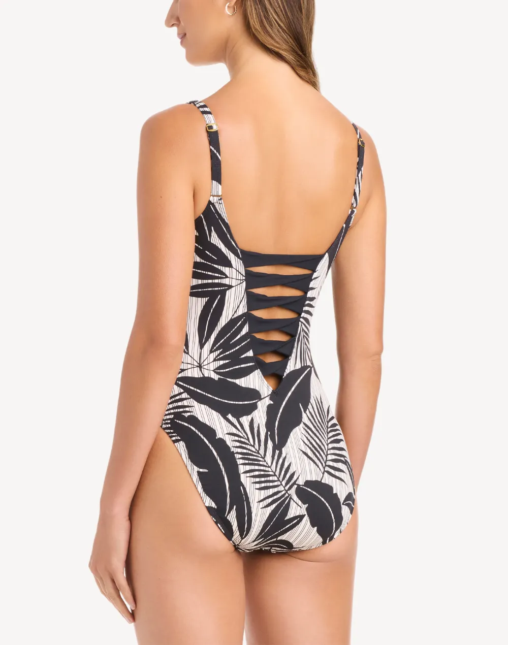 Island Time Sides Lace Down One Piece Swimsuit sold by swimco product image thumbnail 2