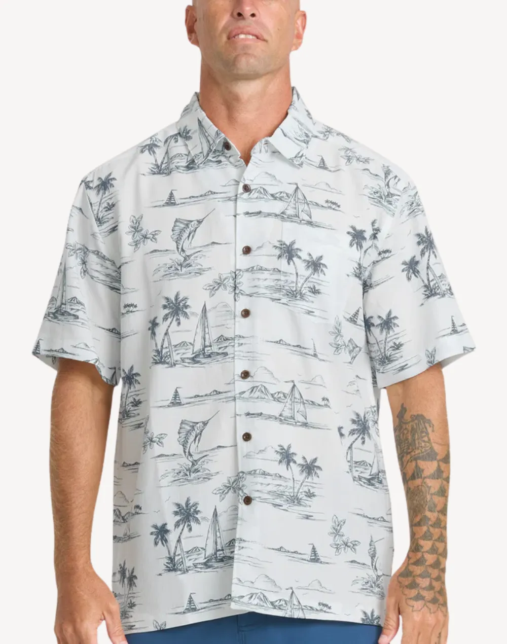 Sail Away Short Sleeve Shirt sold by swimco