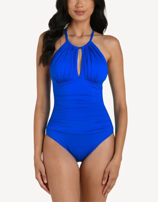 Island Goddess High Neck Keyhole One Piece Swimsuit sold by swimco