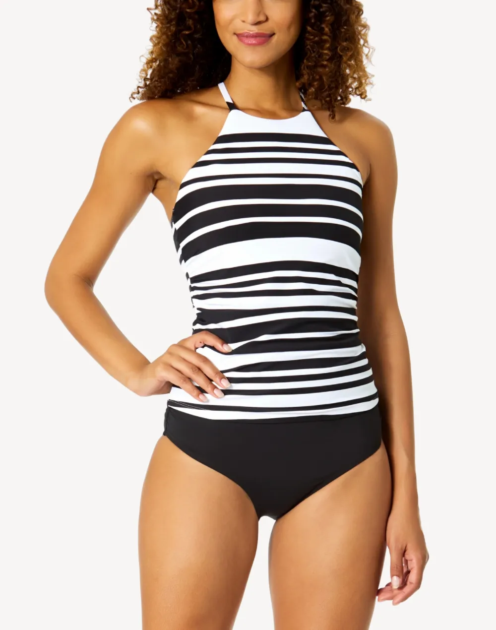 Bardot Stripe High Neck Tankini Top sold by swimco product image thumbnail 3