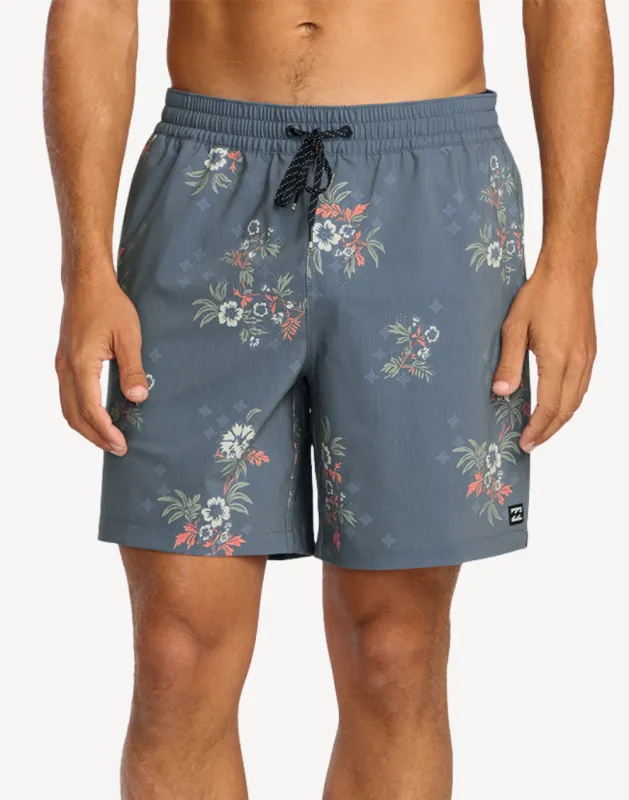 Floral Sundays Layback 17" Swim Trunk made by swimco