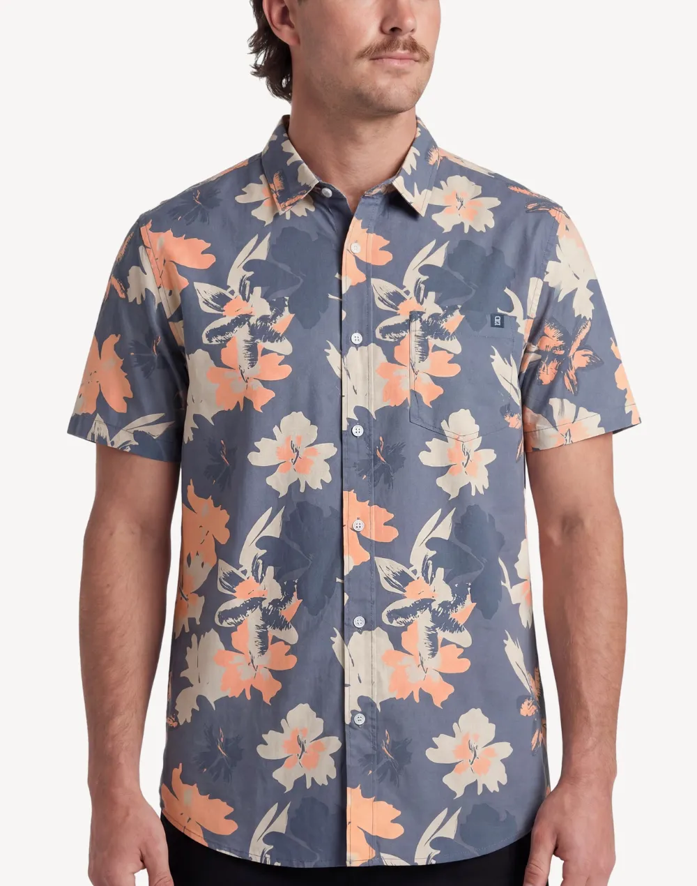 Blue Hibiscus Classic Short Sleeve Shirt sold by swimco