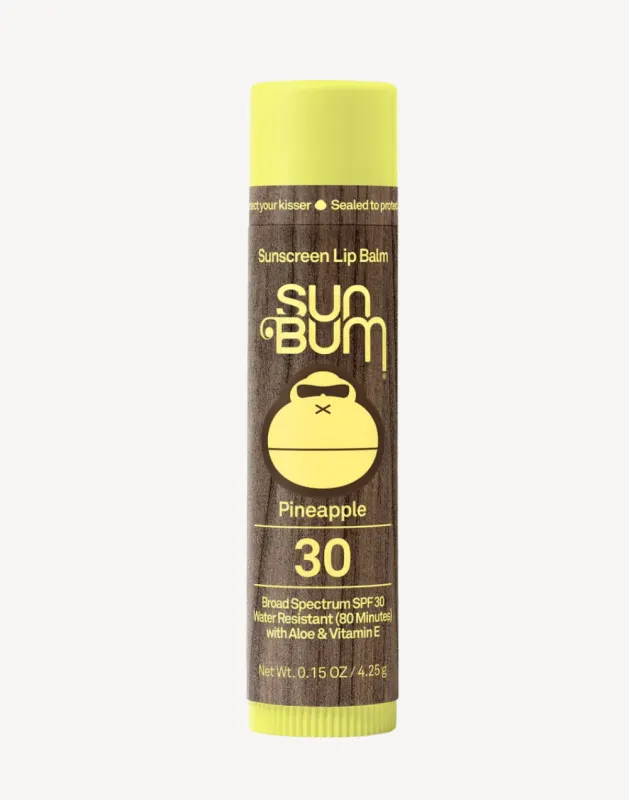 Original SPF 30 Sunscreen Lip Balm - Pineapple made by swimco