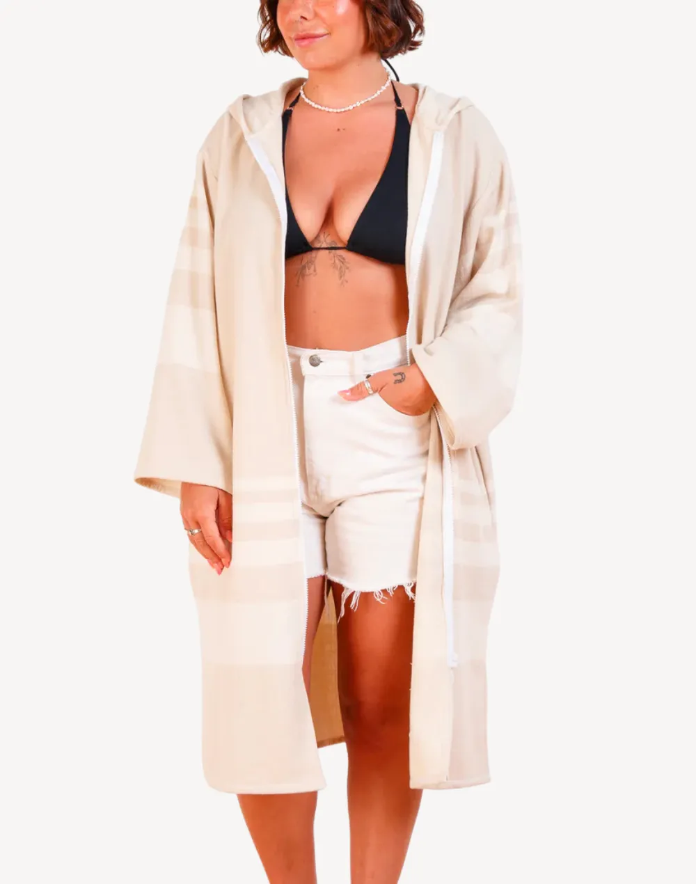 Gale Zip Front Poncho Cover Up sold by swimco product image thumbnail 4