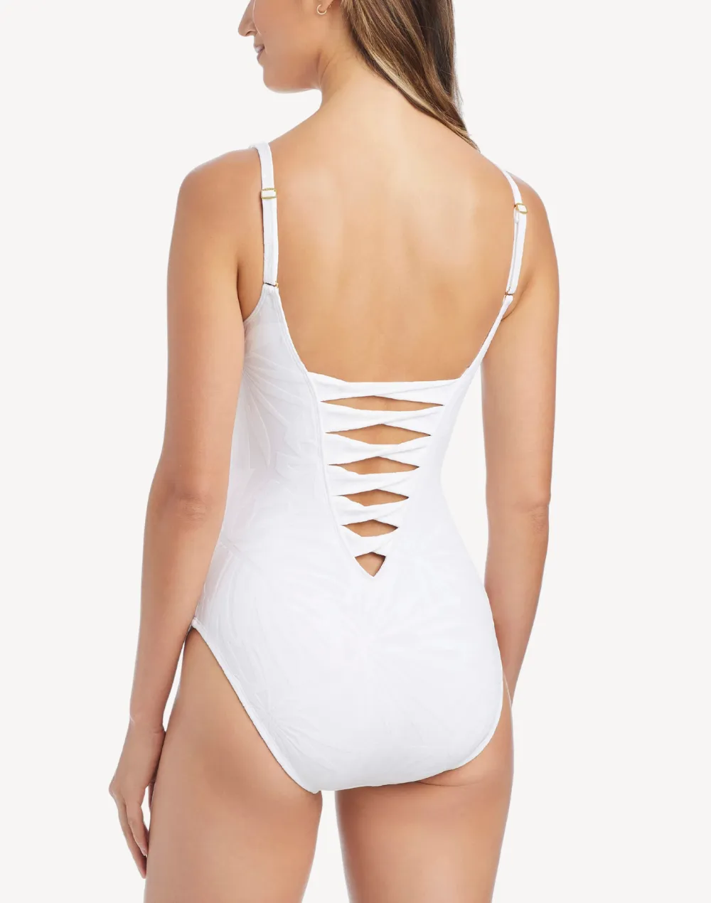 Tropical Tango Lace Down One Piece Swimsuit sold by swimco product image thumbnail 2