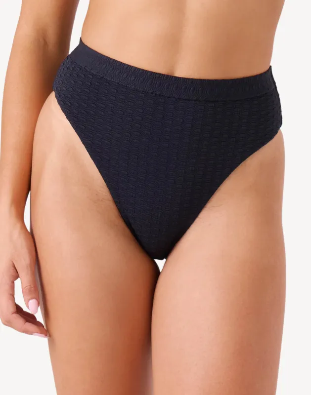 Haleiwa Banded High Waist Bikini Bottom made by Roxy