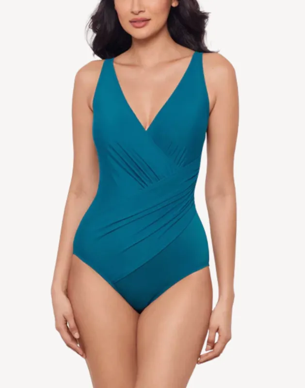 Solid DD Cup Oceanus One Piece Swimsuit made by Miraclesuit