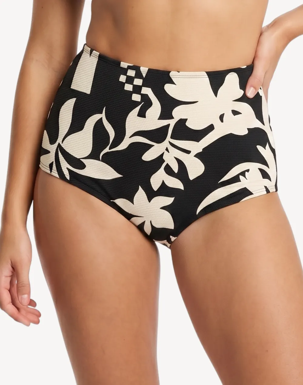 Topanga Geo Boyleg Bikini Bottom sold by swimco