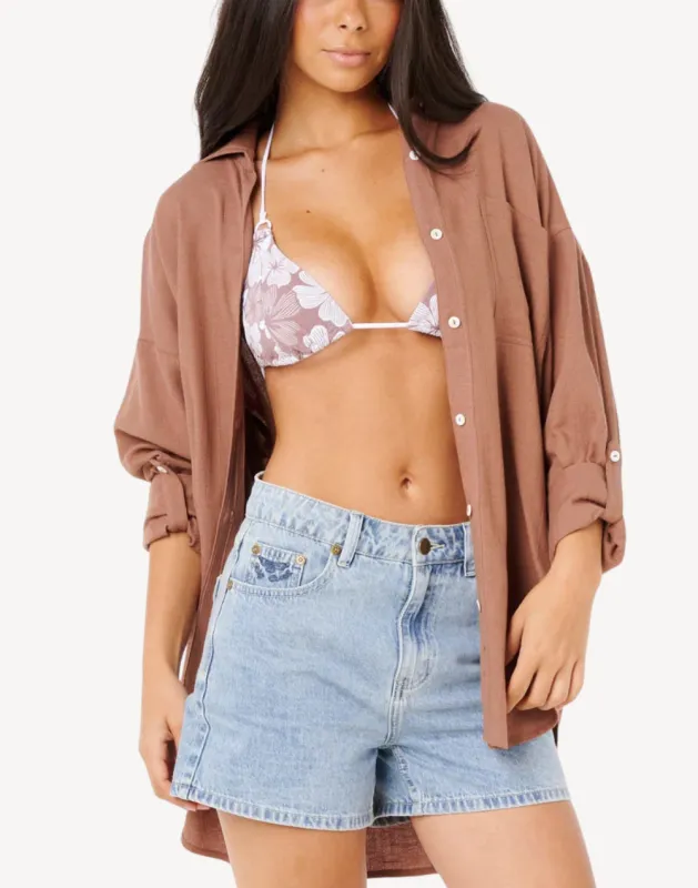 Premium Surf Holiday Shirt Cover Up made by Ripcurl