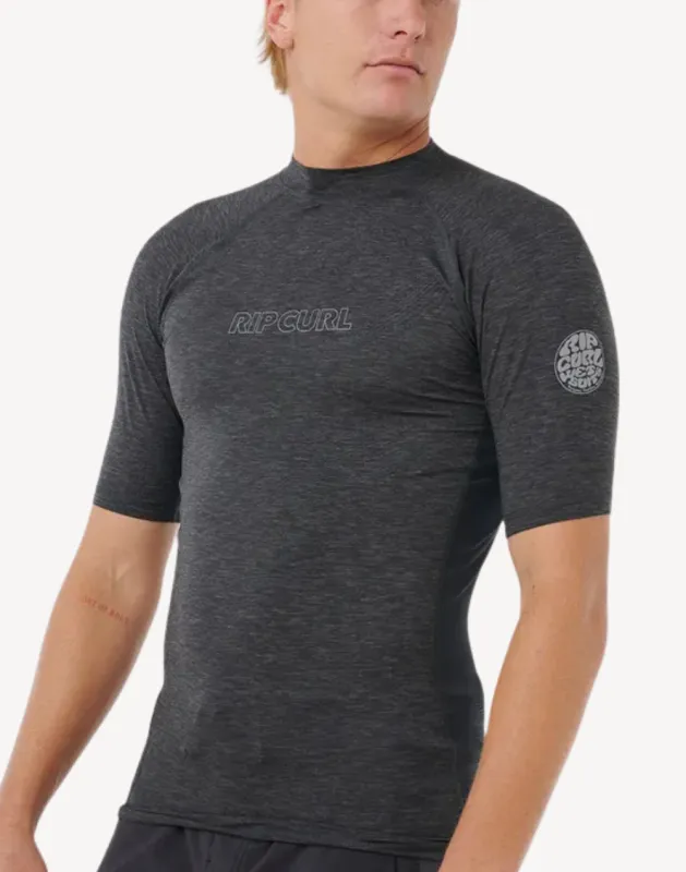 Men's Dawn Patrol Performance UPF 50+ Short Sleeve Rashguard made by Ripcurl