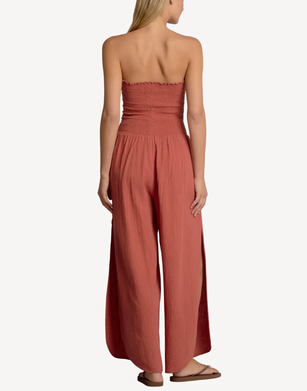 Strapless Smocked Jumpsuit sold by swimco product image thumbnail 2