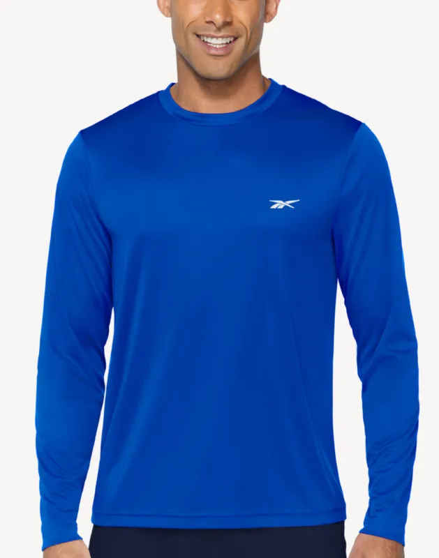 Men's Heather UPF 50 Long Sleeve Swim Shirt made by Reebok
