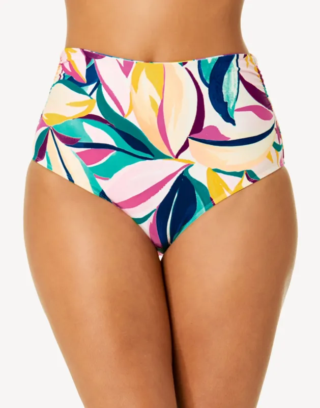 Mexican Riviera Convertible Shirred Bikini Bottom made by Anne Cole