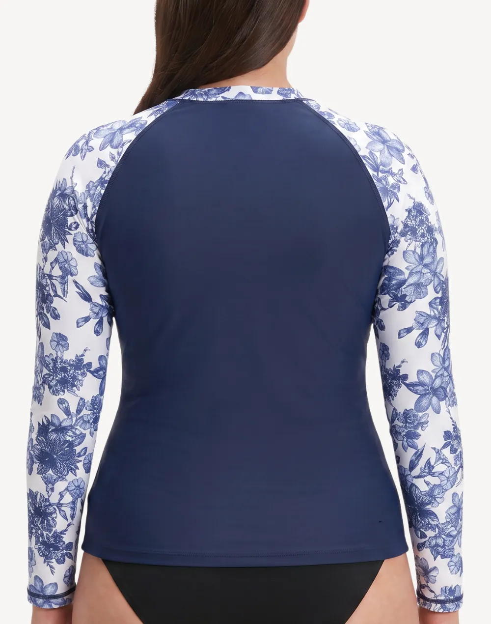 Women's Floral Print UPF 50 Long Sleeve Rashguard sold by swimco product image thumbnail 2