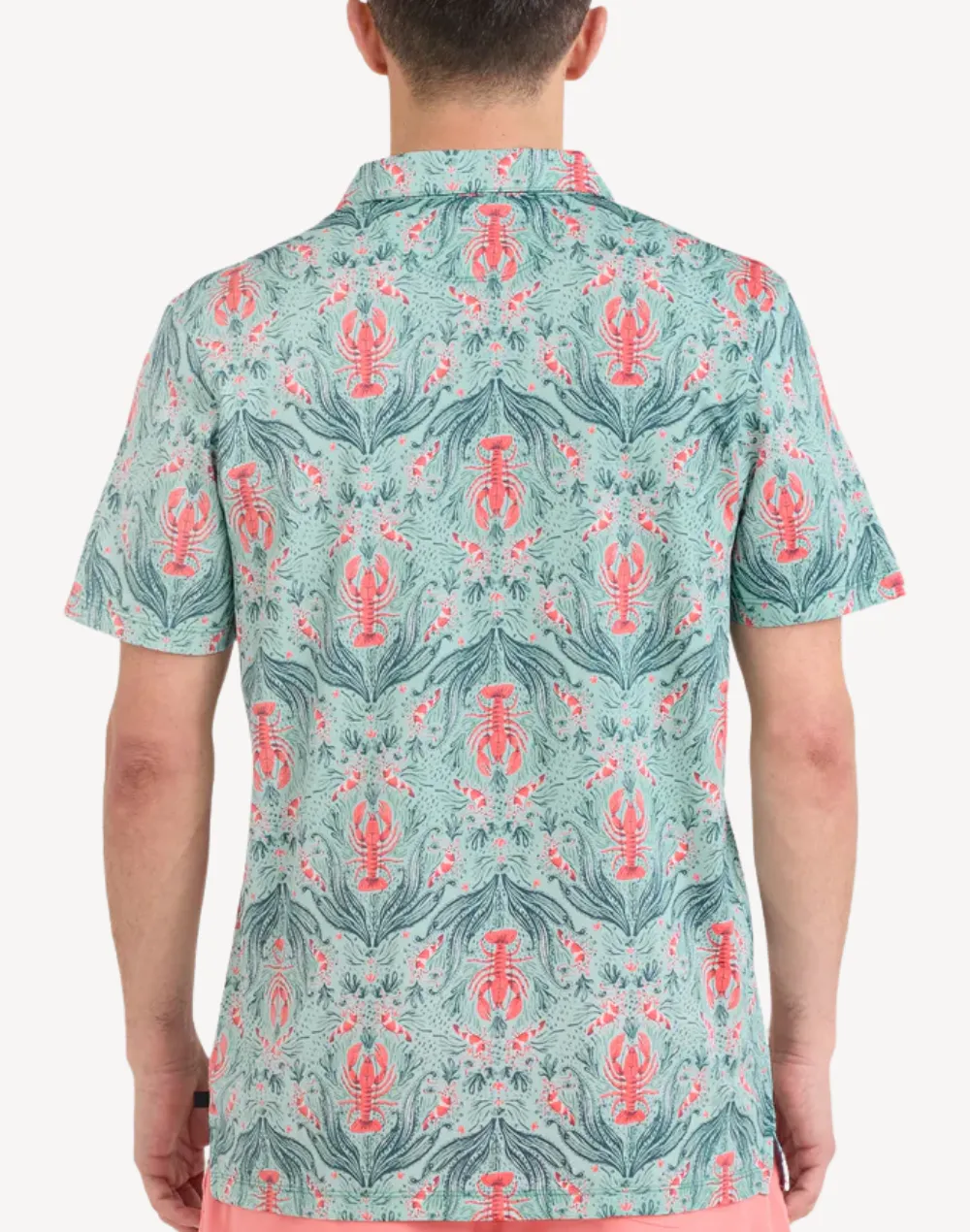 Lobster Flourish Droptemp Dry Resort Short Sleeve Shirt sold by swimco product image thumbnail 2