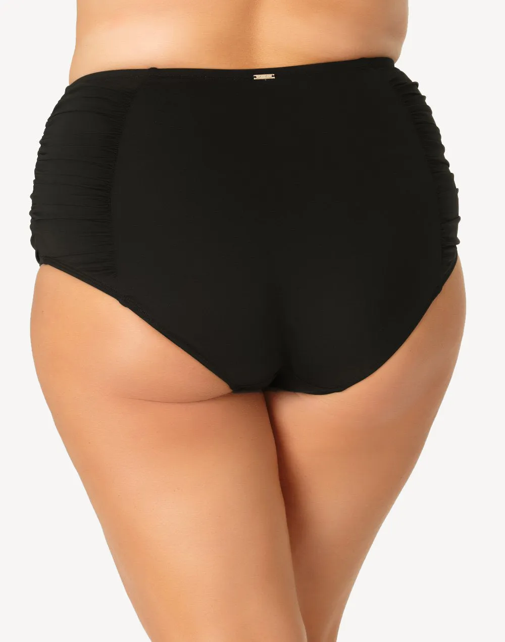 Live In Colour Plus Size Shirred High Waist Bikini Bottom sold by swimco product image thumbnail 2