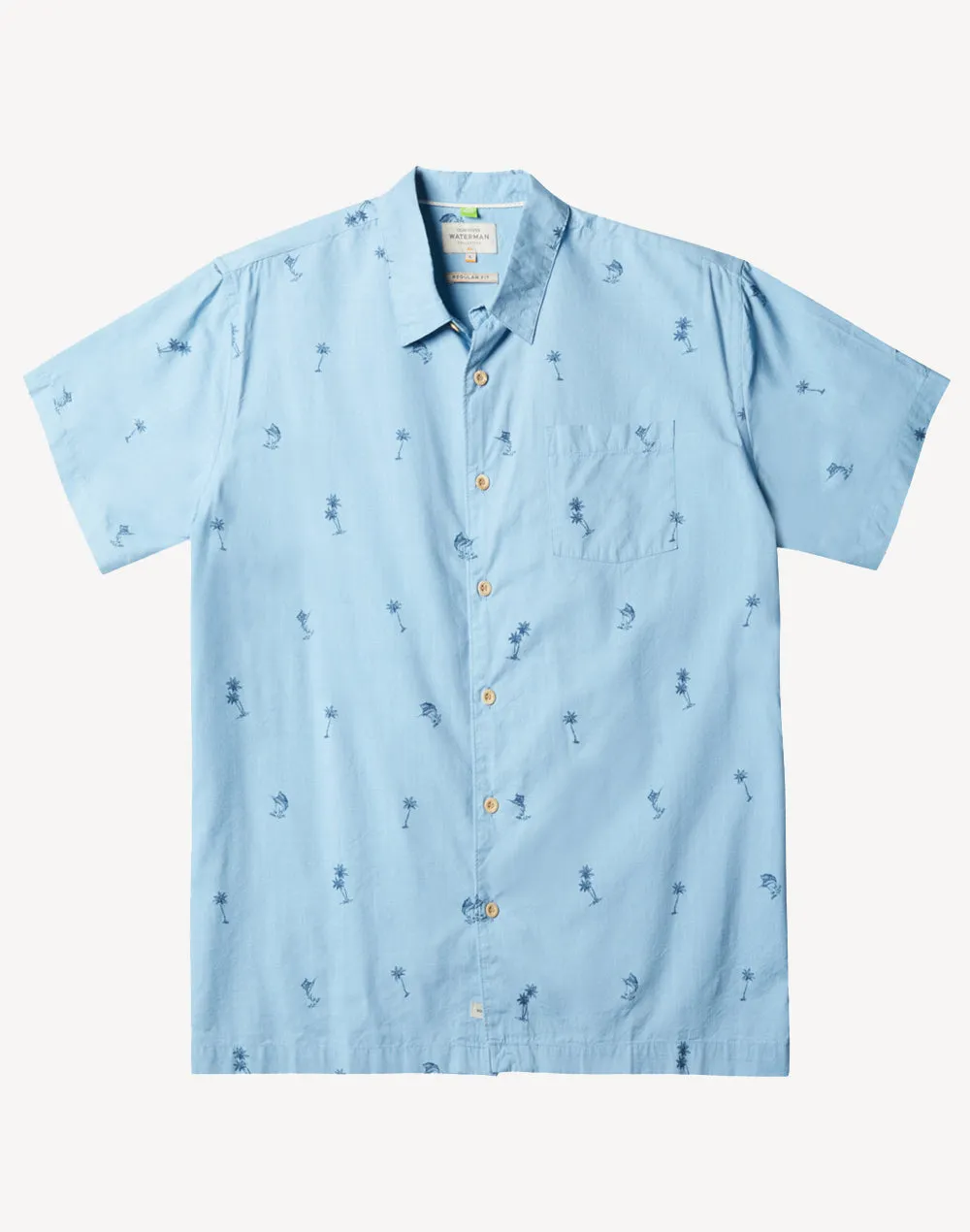 Sail Palm Short Sleeve Shirt sold by swimco