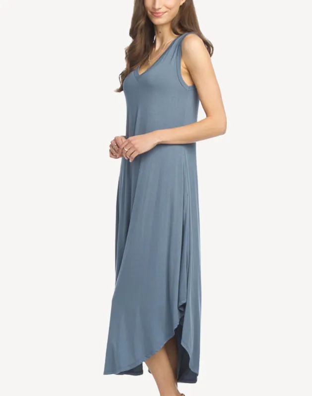 V Neck Maxi Dress sold by swimco