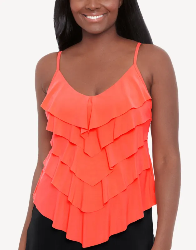 Solid Rachel Tankini Top sold by swimco