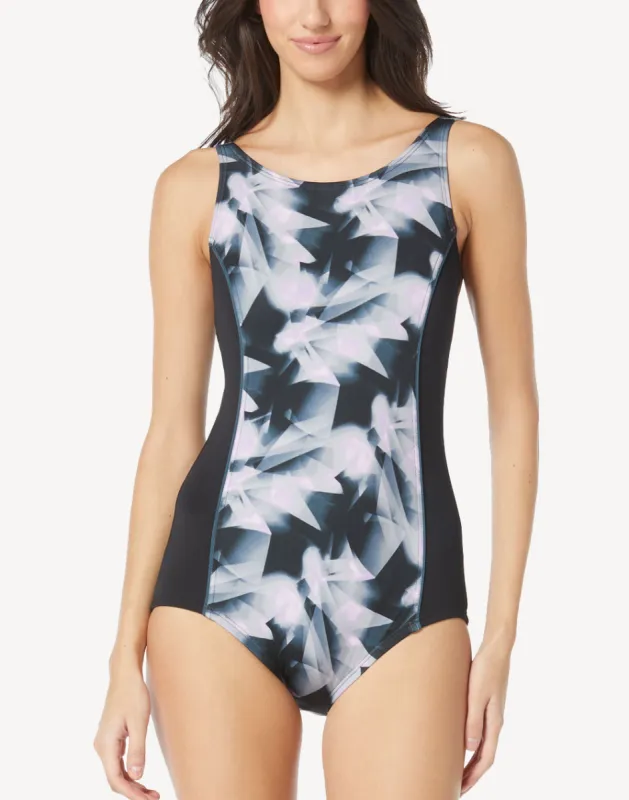 Island Breeze Polyester Aqua Tank One Piece sold by swimco