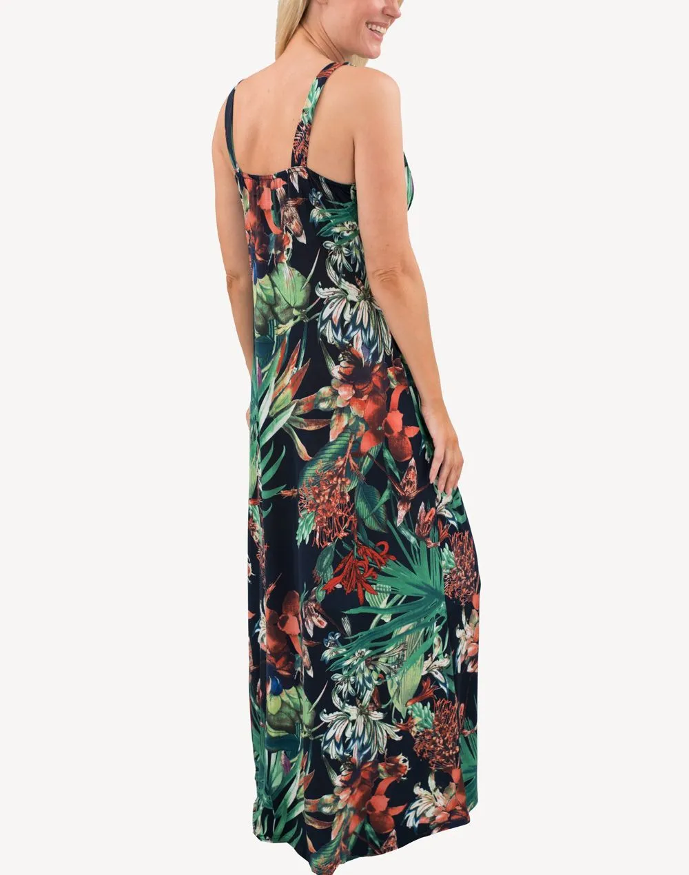 Floral Grecian Maxi Dress sold by swimco product image thumbnail 2