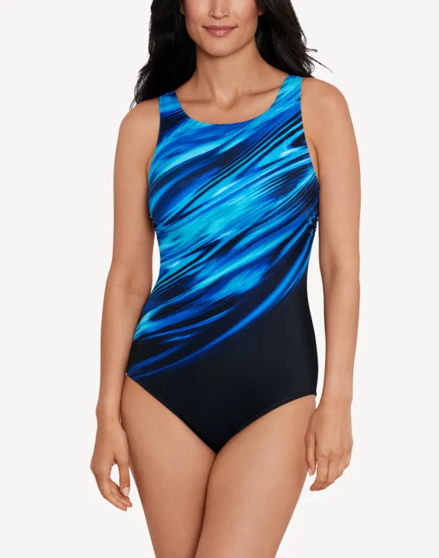 Ocean Motion High Neck One Piece sold by swimco