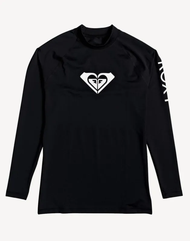Toddler Girls Whole Hearted Long Sleeve UPF 50 Rashgaurd sold by swimco