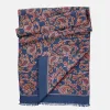 Alessio - Silk Scarf - Navy sold by Elizabetta