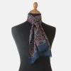 Alessio - Silk Scarf - Navy sold by Elizabetta