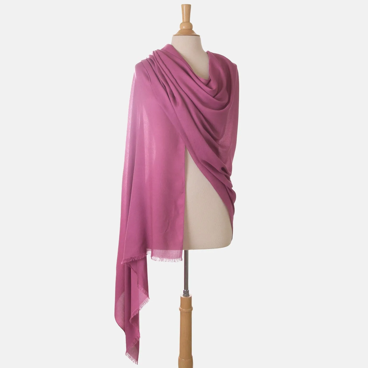 Manuela - Modal Cashmere Wrap - Raspberry sold by Elizabetta product image thumbnail 2