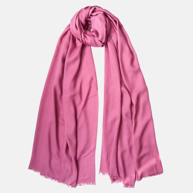 Manuela - Modal Cashmere Wrap - Raspberry sold by Elizabetta