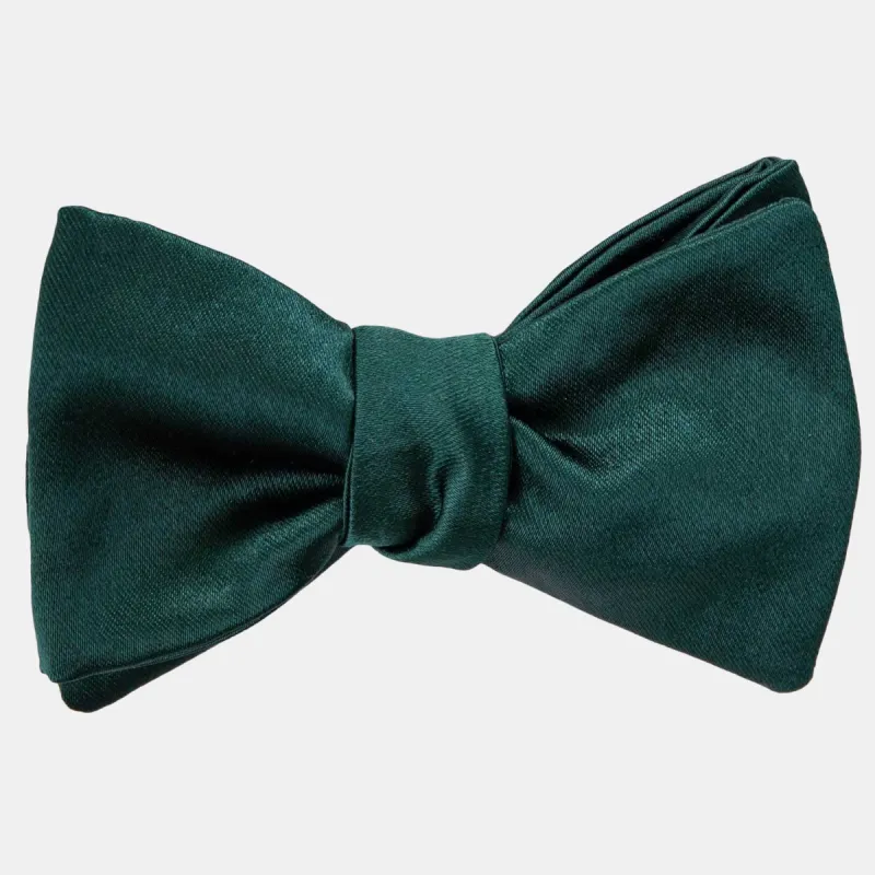 Negroni - Silk Bow Tie - Dark Green sold by Elizabetta