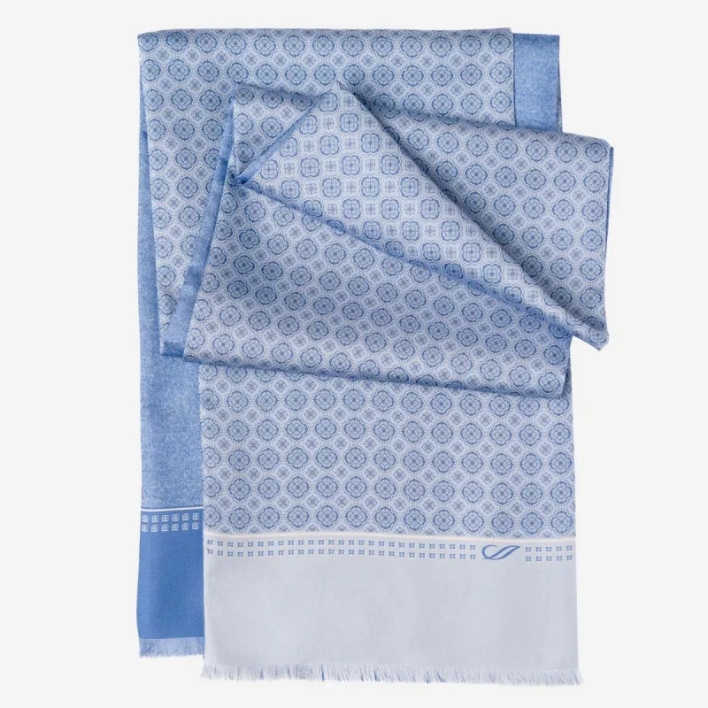 Palazzo - Reversible Silk Scarf - Sky Blue sold by Elizabetta