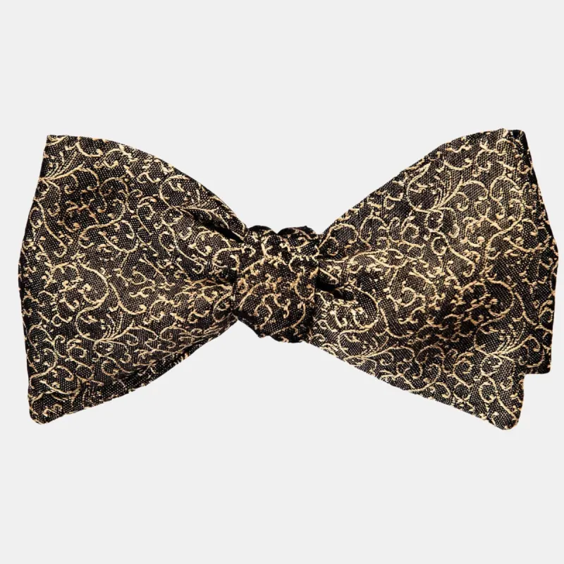 Paloma - Silk Bow Tie - Bronze sold by Elizabetta